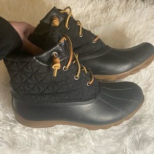 Sperry Ankle Rain Boots - black; size 8 ☔️